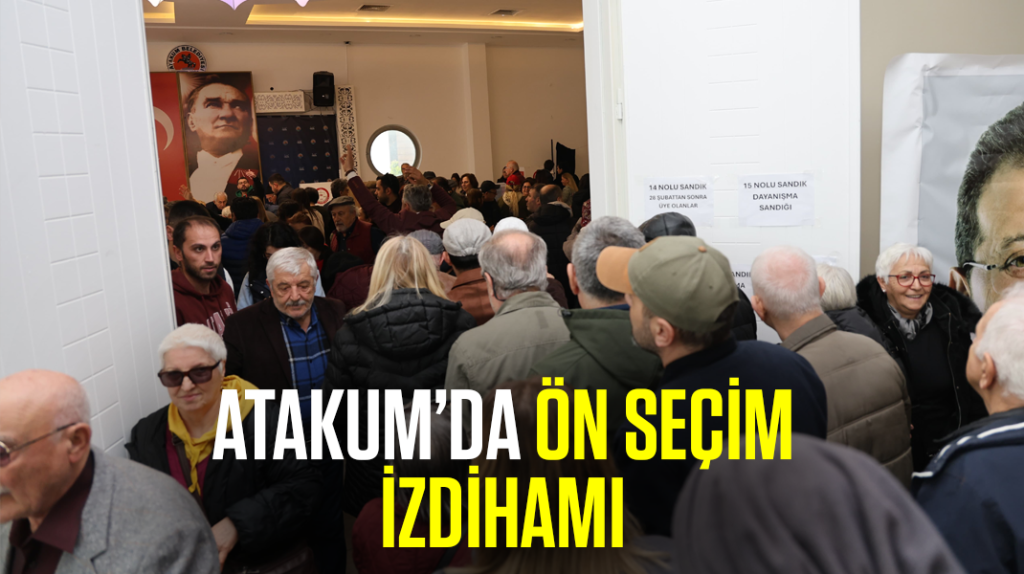 Atakum’da ön seçim izdihamı
