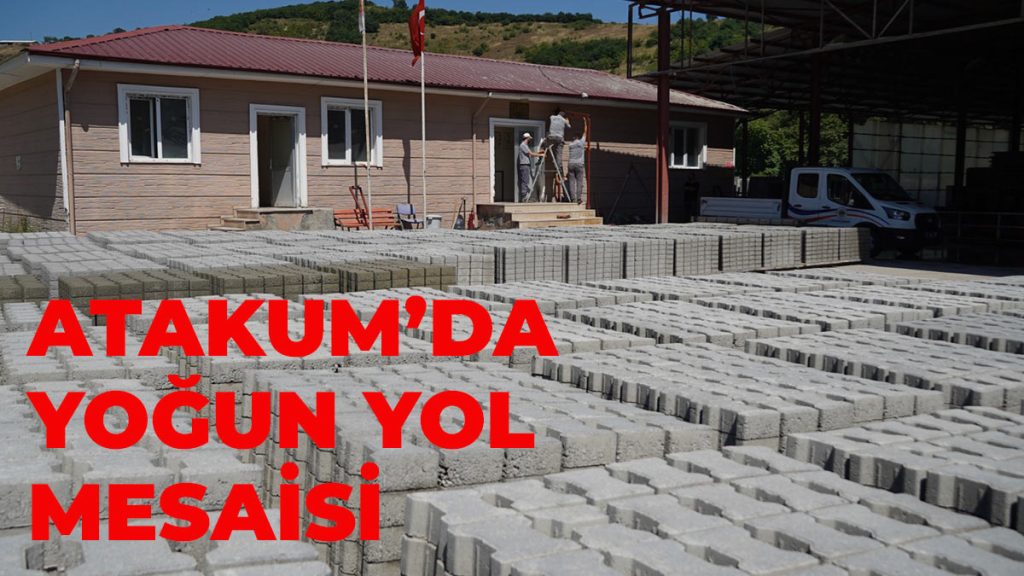 Atakum Belediyesi ekiplerinin kesintisiz yol mesaisi 