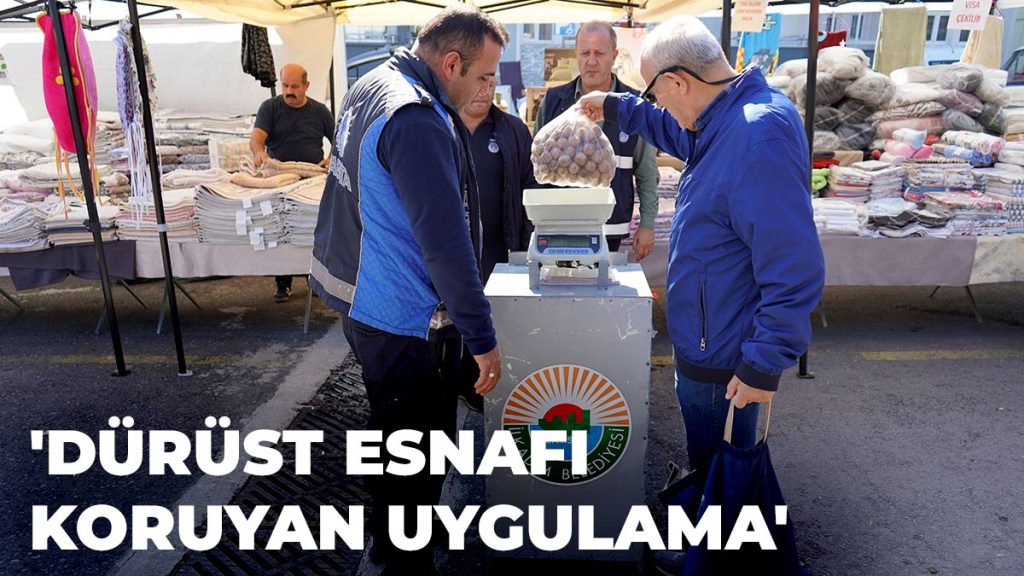 İlkadım Zabıtasından Yeni Uygulama: ‘Semt Pazarlarına Belediye Tartısı’