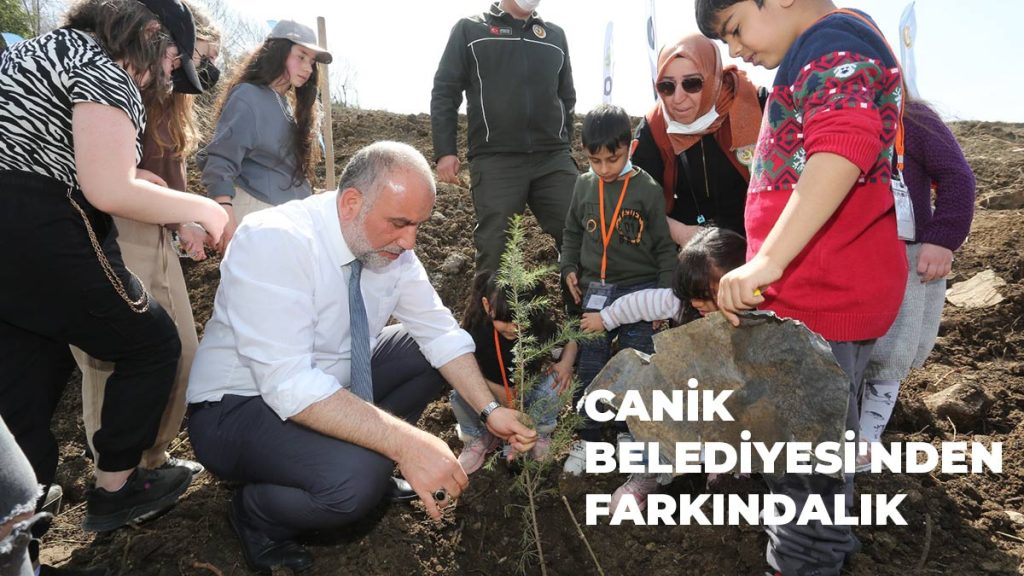 Canik Belediyesi’nden Farkındalık: Fidanlar Toprakla Buluştu