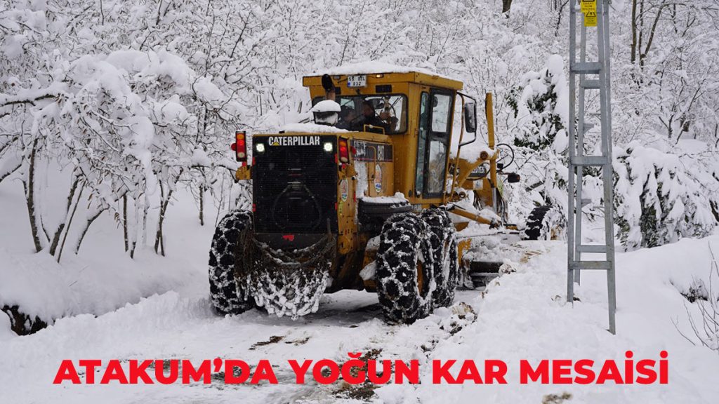 Atakum Belediyesi ekiplerinin yoğun saha mesaisi