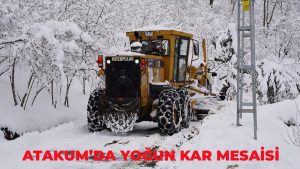 Atakum Belediyesi ekiplerinin yoğun saha mesaisi