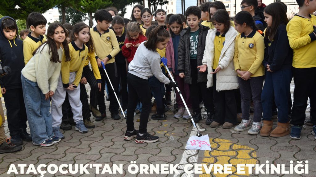 Ataçocuklu miniklerinden örnek çevre etkinliği