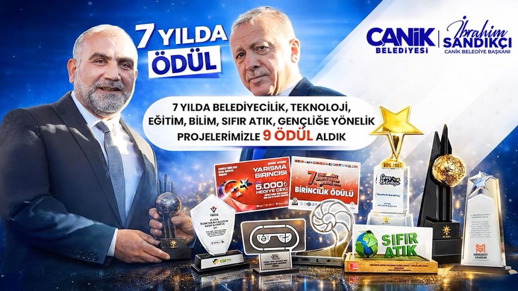 Canik Belediyesi’ne 9 Ayrı Ödül