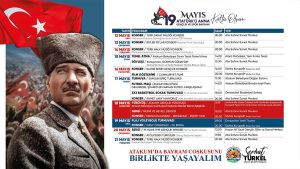 Atakum Belediyesi 19 Mayıs coşkusunu kentin bir dört tarafına taşıyor